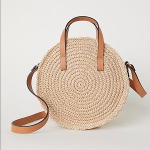 H&M Round Paper Straw handbag